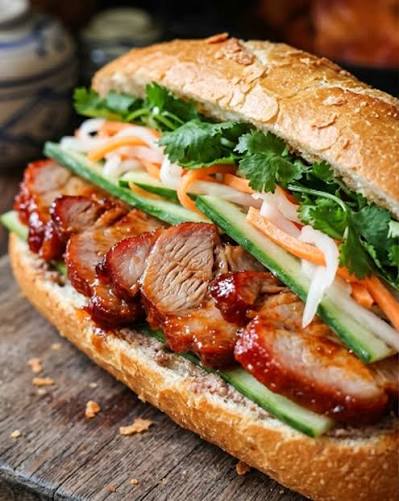 Bánh mì xá xíu · char siu